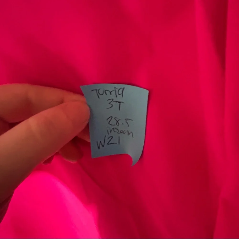 Torrid size 3T Vibrant Pink dressy Women's neon office fun w/ pockets pants NWT - Picture 7 of 7